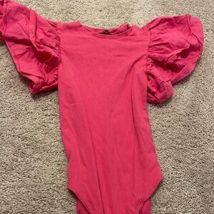 Balloon sleeve bodysuit